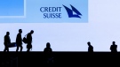 At the annual Credit Suisse shareholders' meeting in Zurich, Switzerland, on April 4, 2023. (Michael Buholzer / Keystone via AP)