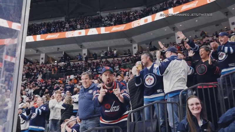 Video: Jets fans celebrate return of playoff hockey with whiteout in  Winnipeg - NBC Sports