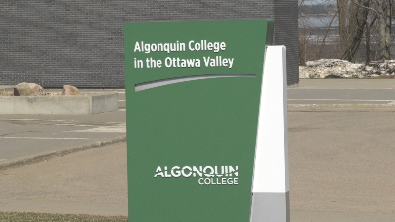 The Algonquin College campus in Pembroke, Ont. hosted an open house for military members on Saturday. (Dylan Dyson/CTV News Ottawa)