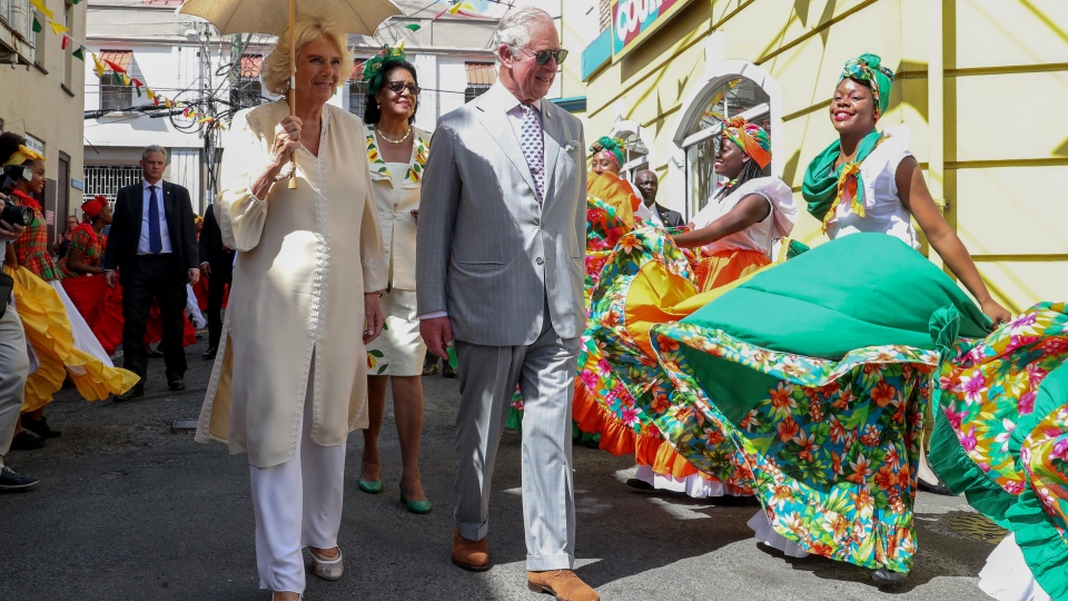 Prince Charles and Camilla in Grenada