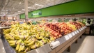 Bananas and other fruits are seen in the produce section at an Atlantic Superstore grocery in Halifax, Friday, Jan. 28, 2022. THE CANADIAN PRESS/Kelly Clark