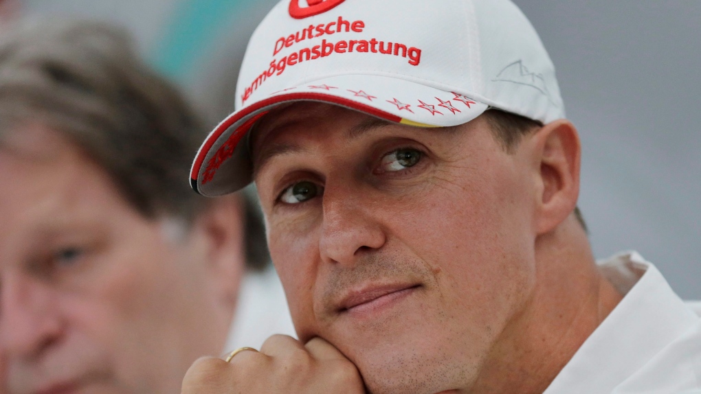  Mercedes F1 driver Michael Schumacher