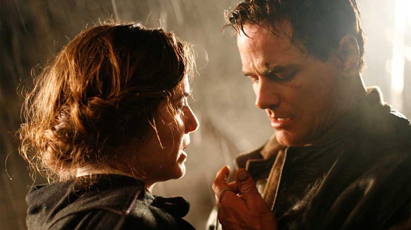 Paul Gross and Caroline Dhavernas are seen in a scene from the film 'Passchendaele.' Gross' grandfather Michael Dunne, a WWI soldier, was the inspiration behind the film.