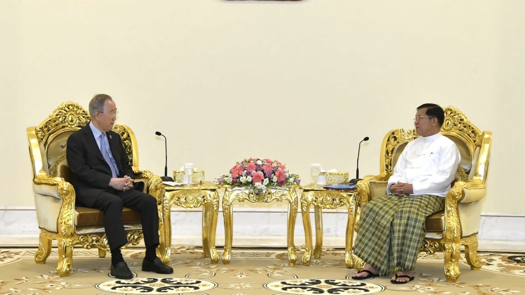 Ex-UN secretary-general and Myanmar military head