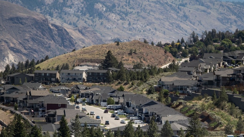 Houses are seen in Kamloops, B.C., on Tuesday, June 1, 2021. THE CANADIAN PRESS/Darryl Dyck