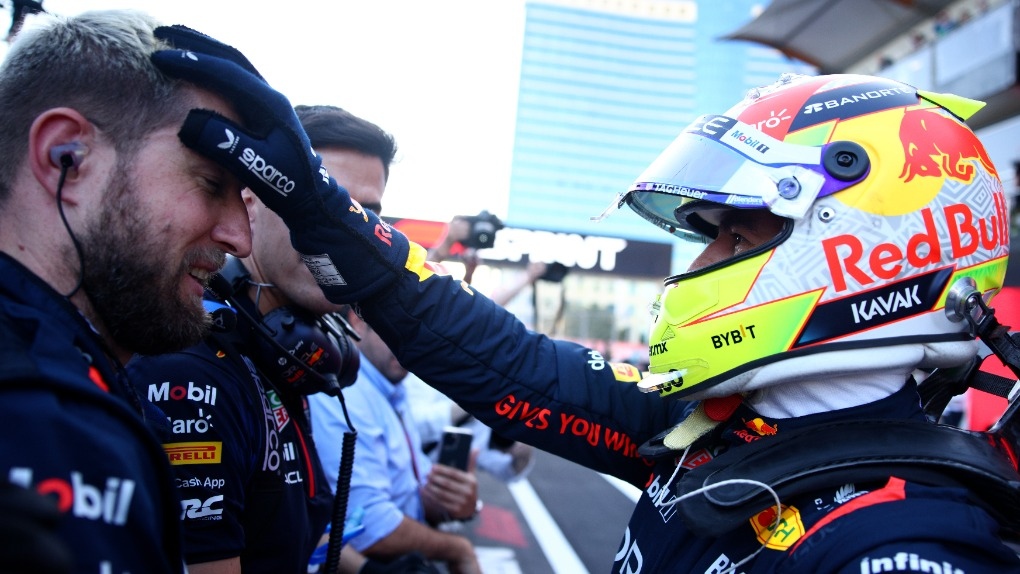Red Bull driver Sergio Perez 