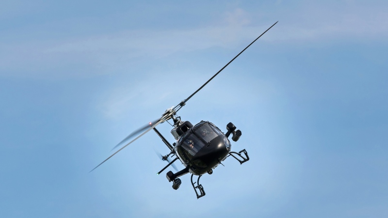 A helicopter can be seen in this stock image. (Somchai Kongkamsri / Pexels.com)