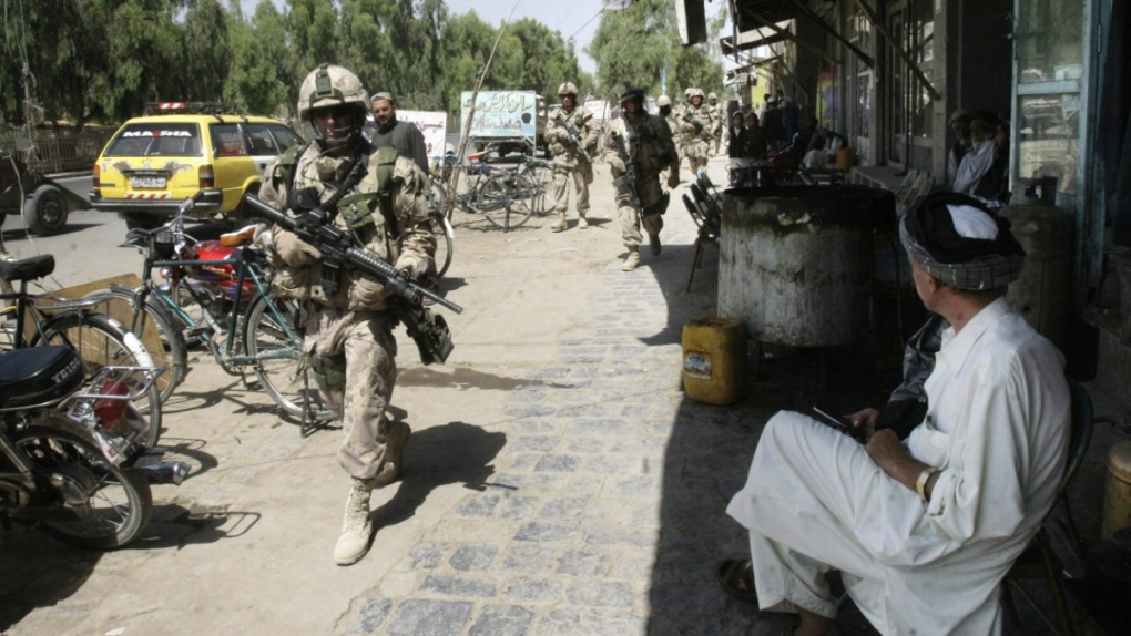 Canadians soldiers in Afghanistan, in 2009