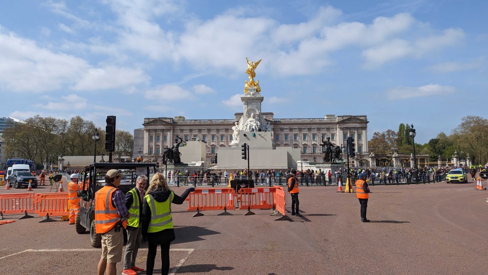 Buckingham Palace preparing for coronation