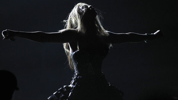 Beyonce performs at the Grammy Awards on Sunday, Jan. 31, 2010, in Los Angeles. (AP / Matt Sayles)