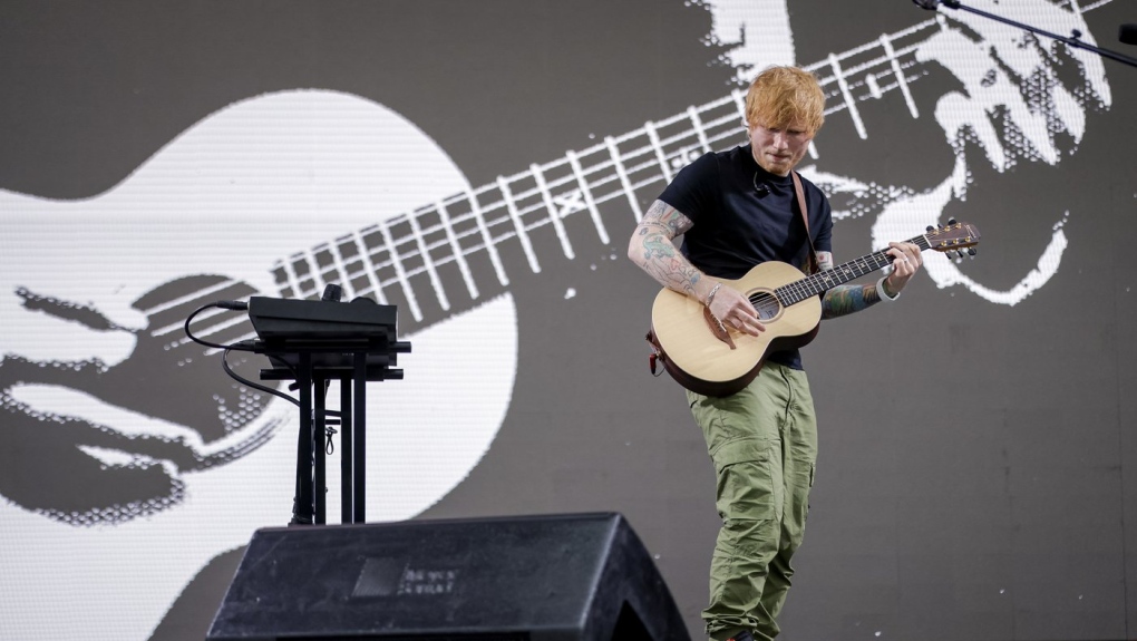 Ed Sheeran performs in New Orleans