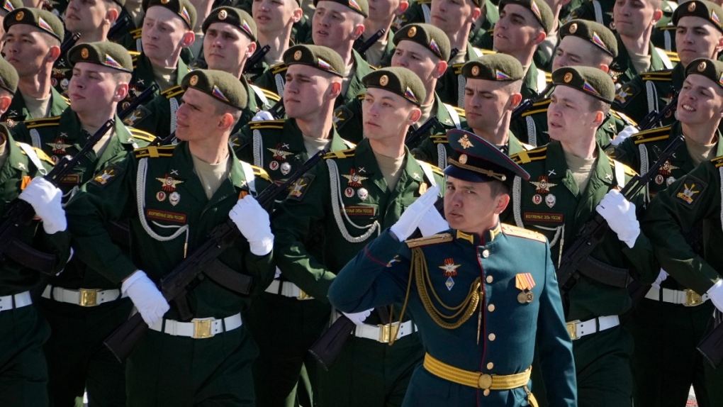 Rehearsal for the Victory Day military parade