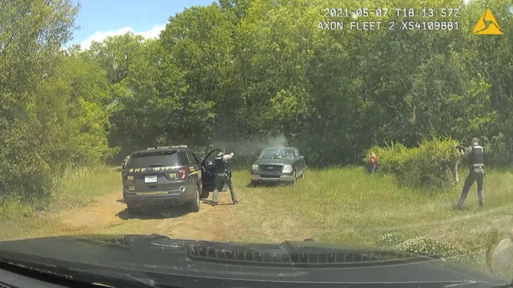 Police dash cam of Trevor Mullinax's encounter