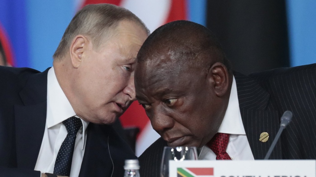 Russian and South African presidents