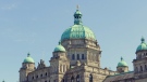The provincial legislature in Victoria is seen on a sunny day. (CTV)