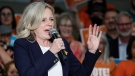 Alberta NDP Leader Rachel Notley attends a campaign rally in Calgary, Alta., Thursday, May 11, 2023. Albertans go to the polls on May 29. THE CANADIAN PRESS/Jeff McIntosh