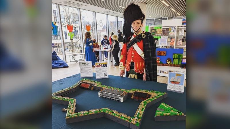 The replica of the Halifax Citadel site features more than 10,000 LEGO bricks and took members of the Maritime LEGO Users group (MariLUG) months to build. (Source: MariLUG/Facebook)
