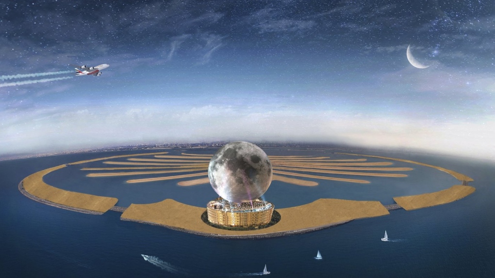 A Canadian may create a US $5B moon atop a building in Dubai | CTV News