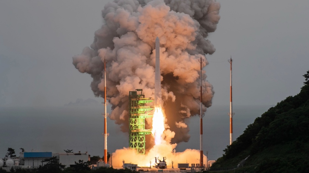 The Nuri rocket launch in Goheung, South Korea