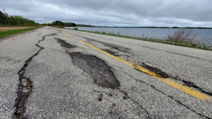 Provincial Road 307 was named the worst road in Manitoba as part of CAA's campaign. (Source: CAA Manitoba)