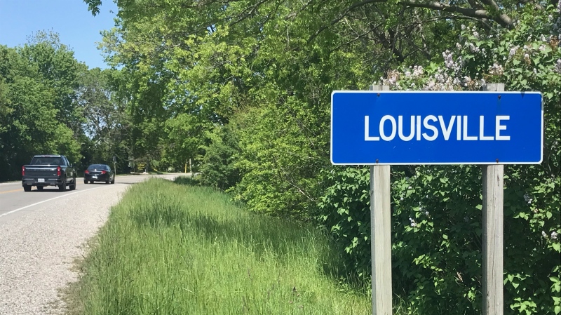 Longwoods Road as pictured near the hamlet of Louisville in the municipality of Chatham-Kent, Ont. on Thursday, May 25, 2023. (Michelle Maluske/CTV News Windsor)