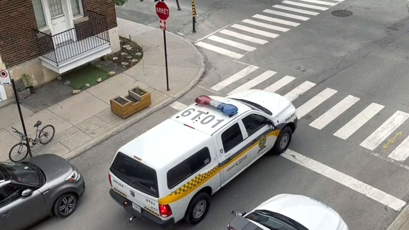 Caught on camera: Cop car runs stop sign