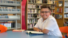 11-year-old spelling whiz Isaac Brogan, seen on May 25, 2023, will represent Windsor-Essex at the Scripps National Spelling Bee next week. (Travis Fortnum/CTV News Windsor)
