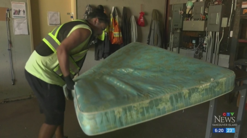 Port Alberni group salvaging mattresses