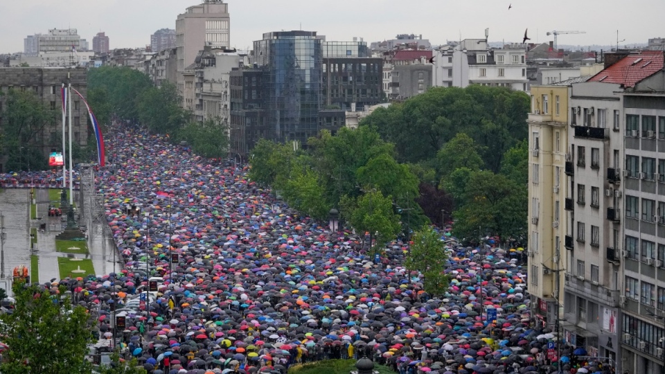 Serbia protest