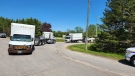 A commercial motor vehicle inspection blitz in Erin, Ont. (Twitter: @OPP_WR) (May 25, 2023)