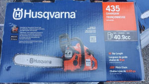 Sarnia police arrested a suspect May 28, 2023, after they allegedly stole two chainsaws. (Source: Sarnia Police/Twitter)