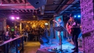 Mellissa Mannett performs in front of a packed Railyard Salloon at the Next Big Thing finale on May 27th. (Donovan Maess/CTV News)