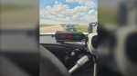 Officers with the Regina Police Service traffic enforcement were busy over the weekend, noting several drivers were caught travelling more than 35km/h over the speed limit. (Source: CTSS Twitter)
