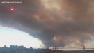 Huge wildfire smoke plume over Halifax