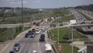 Memorial Drive was shut down between Edmonton Trail and Deerfoot Trail N.E. after a police shooting on Monday, May 29, 2023.