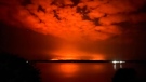 A wildfire illuminates the night sky above Shelburne, N.S., on May 28, 2023. (Courtesy: Jim Bower)