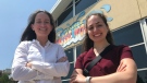 Dr. Jennifer Bondy (left) is the lead physician at Shelter Health Initiative where graduate medical students like Dr. Julia Petta (right) are now training to work with the city’s homeless population in Windsor, Ont. on Monday, May 29, 2023. (Michelle Maluske/CTV News Windsor)