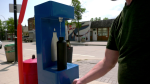A hydration station is pictured in Downtown Winnipeg. (Source: Scott Andersson/CTV News Winnipeg)