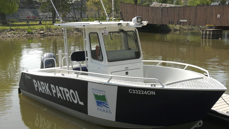 New patrol boat for Wasaga Beach Provincial Park. May 29, 2023 (CTV NEWS/Molly Frommer)

