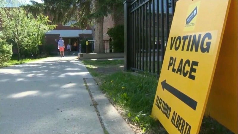 Alberta's election day sees busy polling stations