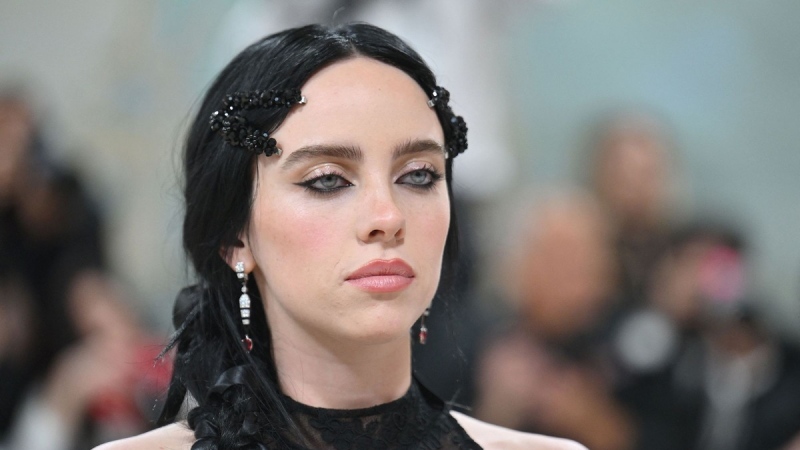 Billie Eilish arrives for the 2023 Met Gala on May 1. (Angela Weiss/AFP/Getty Images)