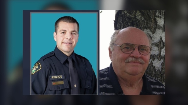 Det. Const. Steven Torangeau and Dave Stewart were killed when their vehicles collided on May 29, 2023 northwest of Woodstock. (Source: Supplied/Facebook)