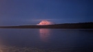 The Shelburne County wildfire as seen from the Shelburne Marine Terminal on May 29, 2023.