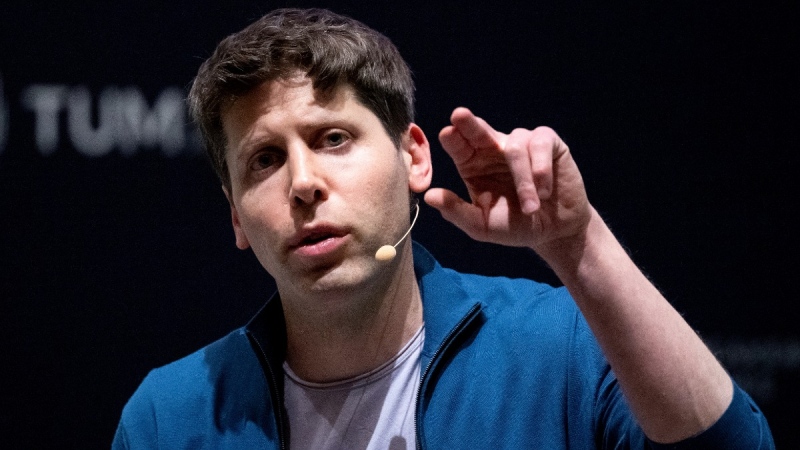 CEO of OpenAI and inventor of the AI software chatGPT Sam Altman participates in a panel discussion at the Technical University of Munich (TUM), Germany, on May 25, 2023. (Sven Hoppe / dpa via AP) 