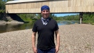Peter Nickerson, the 'Humble Bandit,' pictured in Hampton, N.B. (CTV Atlantic/Avery MacRae)