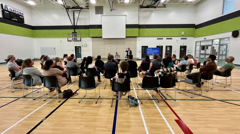 The Argyle School Community Council hosted an information session on Monday to discuss the impacts the provincial budget will have on education. (Allison Bamford/CTV News)