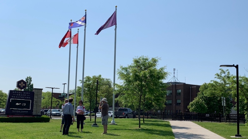 Results from the Ontario Health Coalition (OHC) referendum show nearly 99 per cent of voters in Windsor and Essex County are opposed to privatization of public hospitals. Results were revealed in Windsor, Ont. on Tuesday, May 30, 2023. (Chris Campbell/CTV News Windsor)