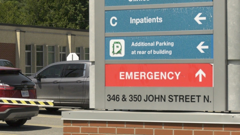 The Arnprior Regional Hospital emergency department. (Dylan Dyson/CTV News Ottawa)