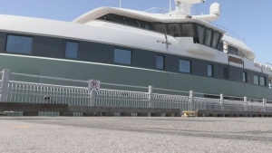 $100M superyacht draws crowd in Victoria