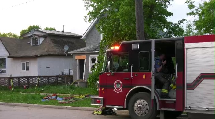 Fire crews on scene in the 300 block of William Newton Avenue on May 30, 2023.